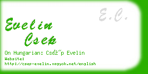 evelin csep business card